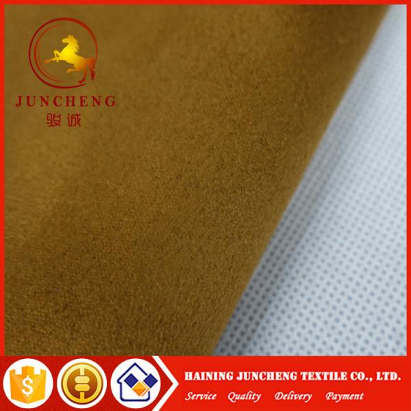 Quality 100% polyester suede sofa fabric for home textile wholesale wholesale