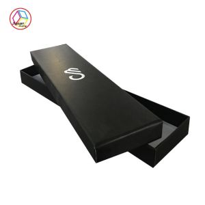 Small Cardboard Presentation Boxes Black Color CMYK Pantone Printing