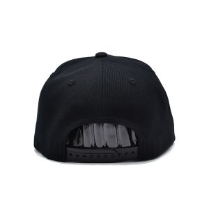 Classic Flat Brim Snapback Hats Blank Underbrim Cotton Wool Blend Flat Visor