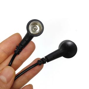 ESD Antistatic PU Grounding Wire Black Straight PU Wire 30.5CM for ESD Mat With