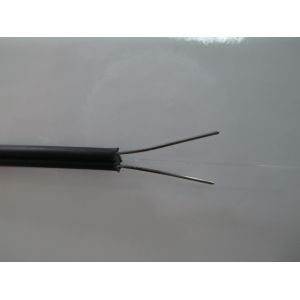 1 Core Flat Optical FTTH Drop Wire Cable Single Mode / Multi Mode Fiber Optic