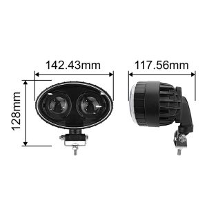 PMMA Lens Waterproof IP67 Blue LED Spot Light WT-RL10310 for Truck and