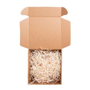 Square Corrugated Cardboard Mailer Clothing Packing Box with Custom Logo