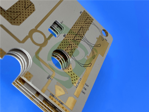 Quality RF-10 high frequency material PCB 2-Layer Copper Clad Laminate 10mil Core with ENIG Finish using in Microstrip Patch Antennas wholesale