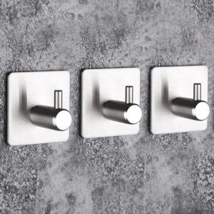 Chrome Stainless Steel Wall Hooks Single S Shape Kitchen Towel Robe Hooks