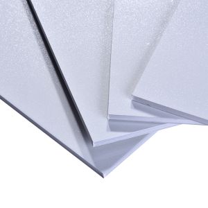 Glossy Pearl White Fire Rated Aluminum Composite Panel B1 A2 Shockproof