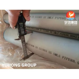 ASTM A790 UNS 31803 Duplex Steel Seamless Pipe For Pulp And Paper Manufacturing