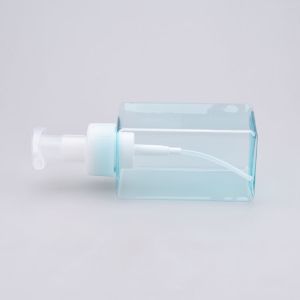 Reusable 0.4cc 450ml Blue Translucent Soap Dispenser Refill Bottle