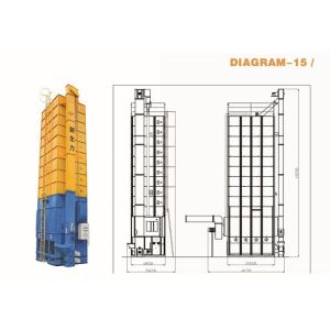 15T Batch Type Corn Dryer Machine , Easy Operated Mechanical Grain Dryer