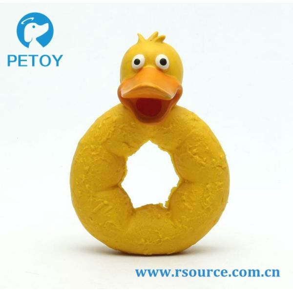 Quality Lovely Latex Yellow pet duck interactive dog toy wholesale