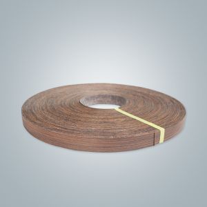 China African Wenge Fleeced Sanded Real Wood Veneer Edgebanding, Veneer Edge Tape for Furniture Doors Veneered Panel on sale
