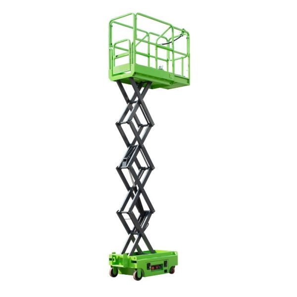 Mini Manual Pushing 3.9 Meters Aerial Work Platform With Anti - Skid Checkered