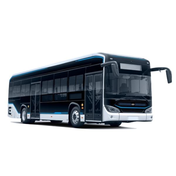230km Drive Range Pure Electric Bus Front And Rear Disc Braking System Electric