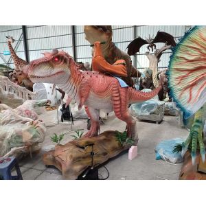 Customized Animatronic Dinosaur Ride With Adjustable Color And Size