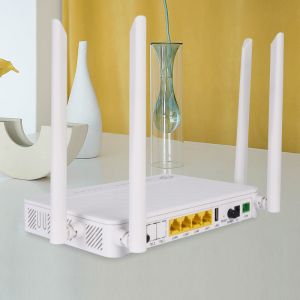 4GE FTTH GEPON XPON Dual Band Wifi ONU router Support IPv4 IPv6