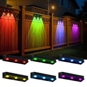 China IP65 Waterproof Solar LED Wall Lamp for Hotel Polysilicon Solar Panel White Light Warm Light Up and Down Light Source on sale