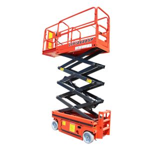 China Self propelled Electric Aerial Work Mobile Scissor Lift 4m 6m 8m Height With CE Certification on sale