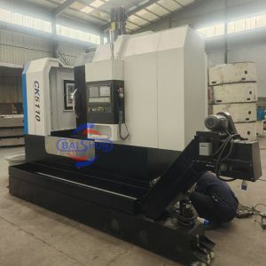 CNC Single Column Vertical Lathe Machine 1000mm Table Cnc Vtl With Protect Cover