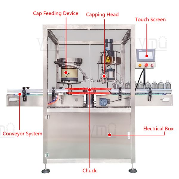 YIMU-CM100 Wine Bottle Ropp Screw Capper Olive Oil Bottle Aluminum Screw Cap Sealing Machine