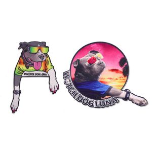 Printed Iron On Backing Patches , Sublimation Uniform Logo Patches