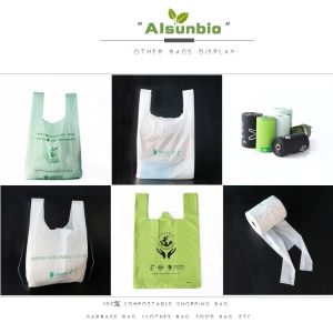 PBAT Degradable Compostable Bin Liners For Garbage Kitchen
