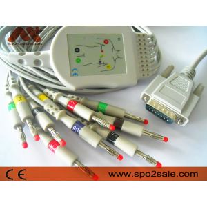 Cheap Ambisea 10 Lead ECG Cable For AV-9100 9300 9600 9120 EKG Machine for sale