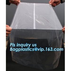 Square Bottom 4mil Clear Pallet Cover, square bottom bag on roll pallet cover
