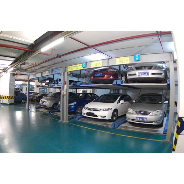 2 Levels Steel Structure Automated Puzzle Car Parking System Underground Parking