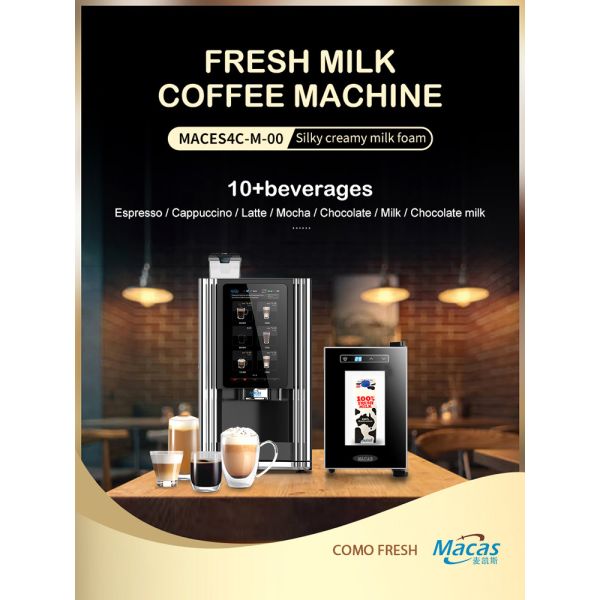 Quality Automatically Commercial Fresh Milk Coffee Vending Machine with Multi-Function wholesale