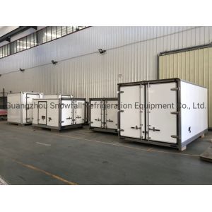 Cheap White Colour FRP CBU Refrigerated Truck Box Body With Manual Transmission Type for sale