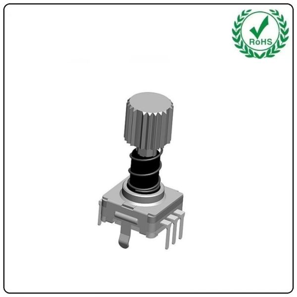 rotary encoder with self-locking spring button switch 11mm rotary encoder
