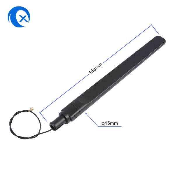 2.4G High Gain 5 dBi Omni Swivel Paddle Waterproof WiFi Antenna with Flying Cable for Router Antenna