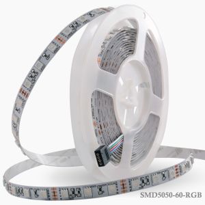 SMD5050 RGB LED Strip Lights Color Changing 12W/M Rope Lighting IP65 Waterproof