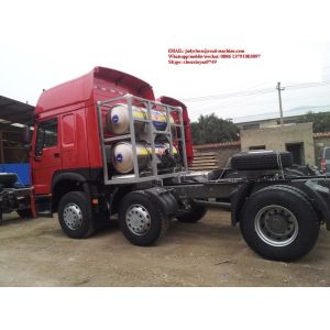 ZZ4257N3237CZ Prime Mover Truck Sinotruck Howo 6 x 2 Tractor Head 420HP Engine,