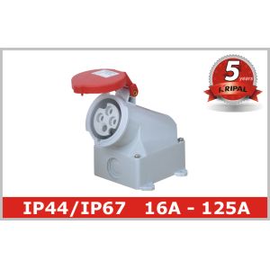 White 3 Phase Industrial Electrical Outlets Adapter 380V - 4150V