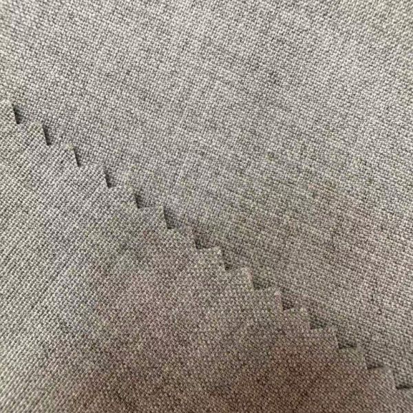 Polyester/Rayon/Spandex Fabric Grey Melange Color Piece Dyed Quality for Lady′s