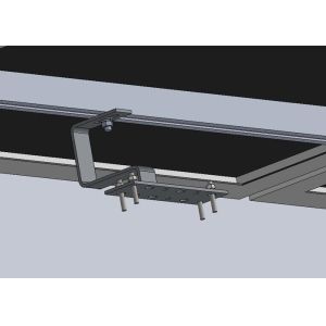 Natural Color Solar Panel Mounting Brackets 0 - 45 Degree Tilt Angle Structural