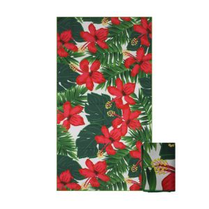 Woven Microfiber Custom Beach Towels With Logo Custom Print