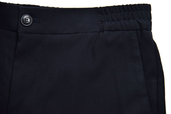 Black Custom Tailored Trousers Black Elastic Shorts Top Rank Workmanship