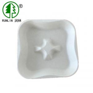 Cheap Bagasse Fiber Disposable Fruit Platter Trays 4 Split Biodegradable Trays For Food FDA for sale