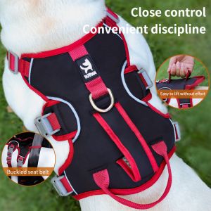 Dog harness for small and medium sized dogs, anti-breakaway dog ​​leash,