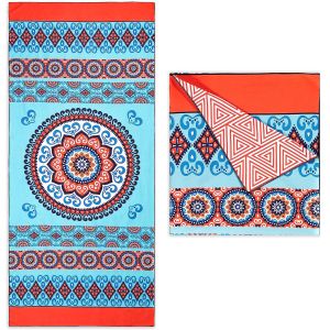 Bulk Medium Thickness Customized Beach Towel With Opp Bag Packaging