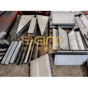 Ceramic Lined Rubber Hose Cylindrical ISO Certificate Easy To Bend