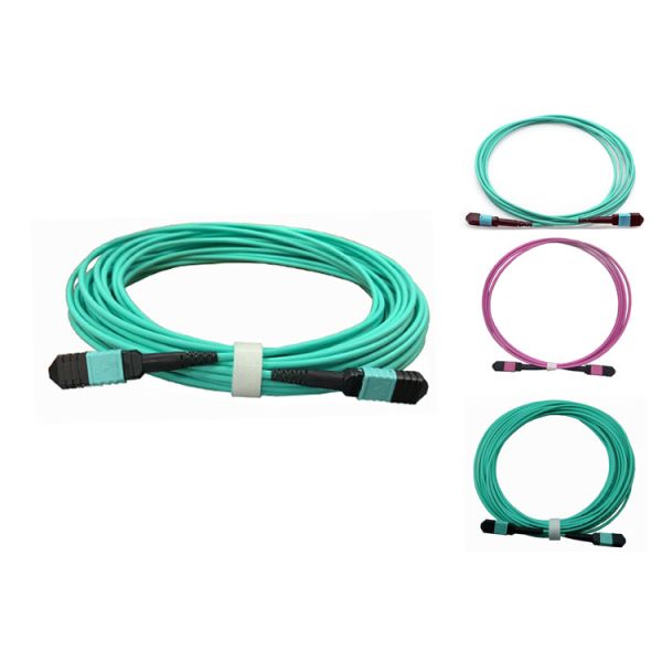 Quality 24 Fiber Multimode OM3 Mpo Fiber Connector Female Type A LSZH wholesale