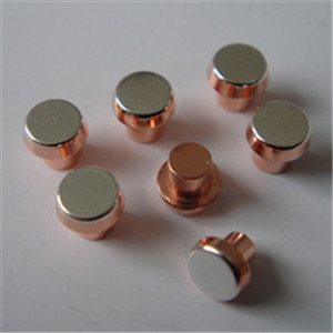 Silver Copper Alloy Bimetal Contact Rivets Round Head With Low Resistance