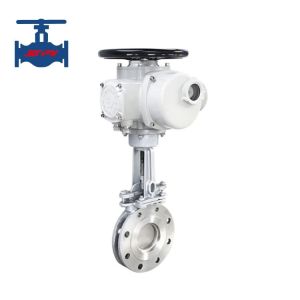 Manual Electric Knife Gate Valve for High Temperature and Normal Applications