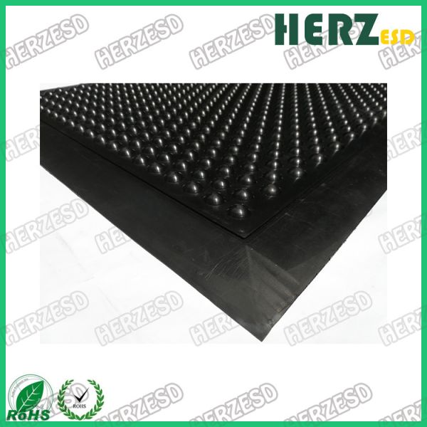 Weight 1.8 / 3kg ESD Rubber Mat / Anti Fatigue Floor Mats Surface Resistance 10e3-10e9 Ohm