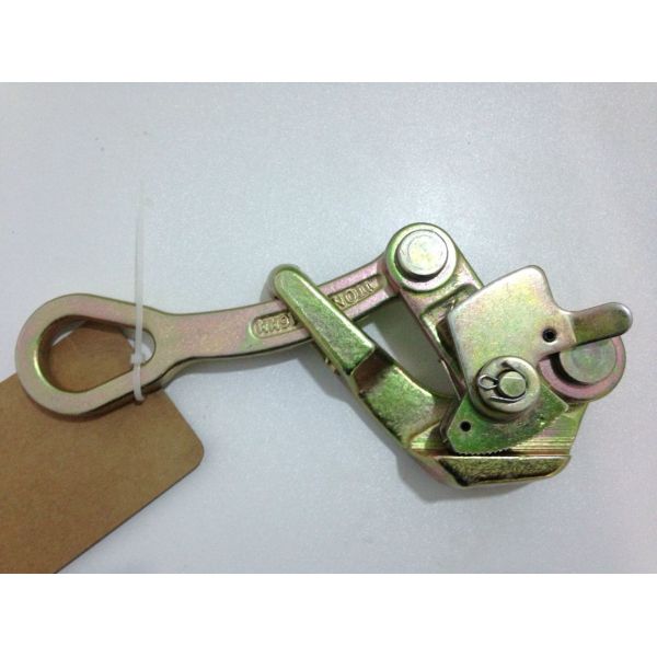 Heavy-Duty 2-Ton Cable Pulling Clamp with Anti-Slip Serrated Jaws for 4-22mm Wire Ropes