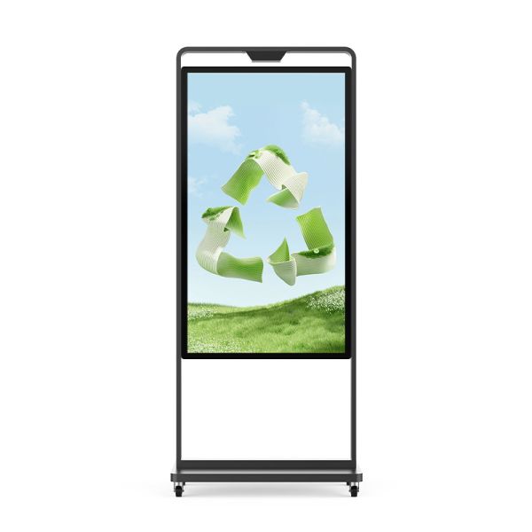 Floor Kiosk Supermarket Advertising Poster with High Contrast and 256GB SSD
