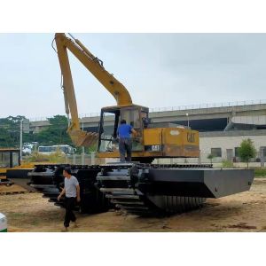 Q355B Steel Amphibious Excavator Under Carriage For Dredging River